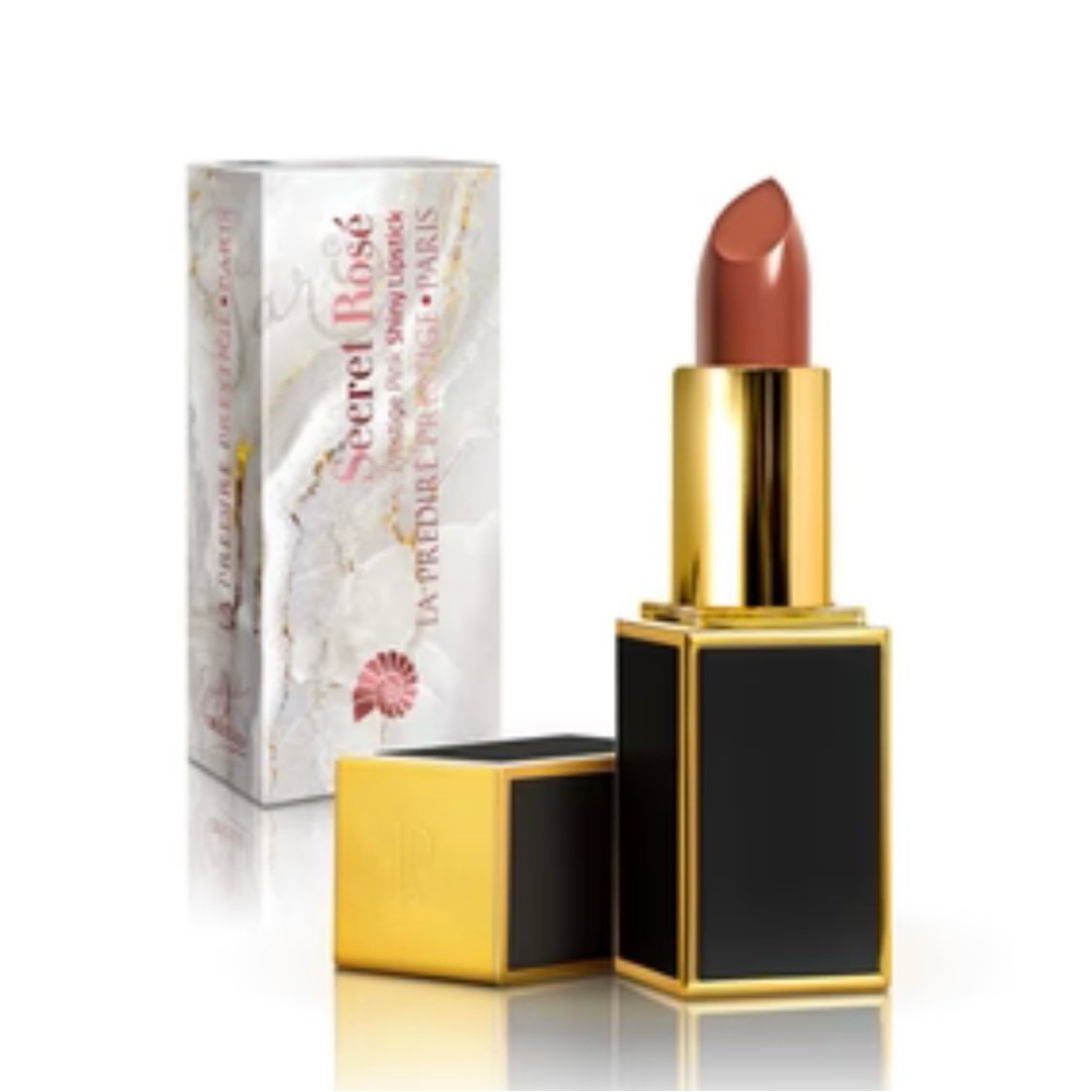 Predire Secret Rosé pink shiny Lipstick NWB